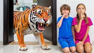 Wild Animals in the House! Kids Discover Fun Facts