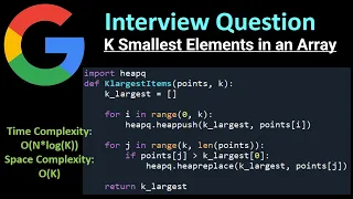 K Largest Elements in an Array - Priority Queues