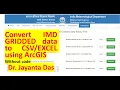 IMD rainfall data NetCDF file to Excel for India using ArcGIS