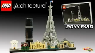 Lego Architecture Paris 21044 Nouveau Set Speed Build Tour Eiffel Jouet Toy Unboxing