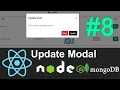 How to Show React JS Bootstrap Modal Popup Component For Update Post - React Node JS Mongo CRUD