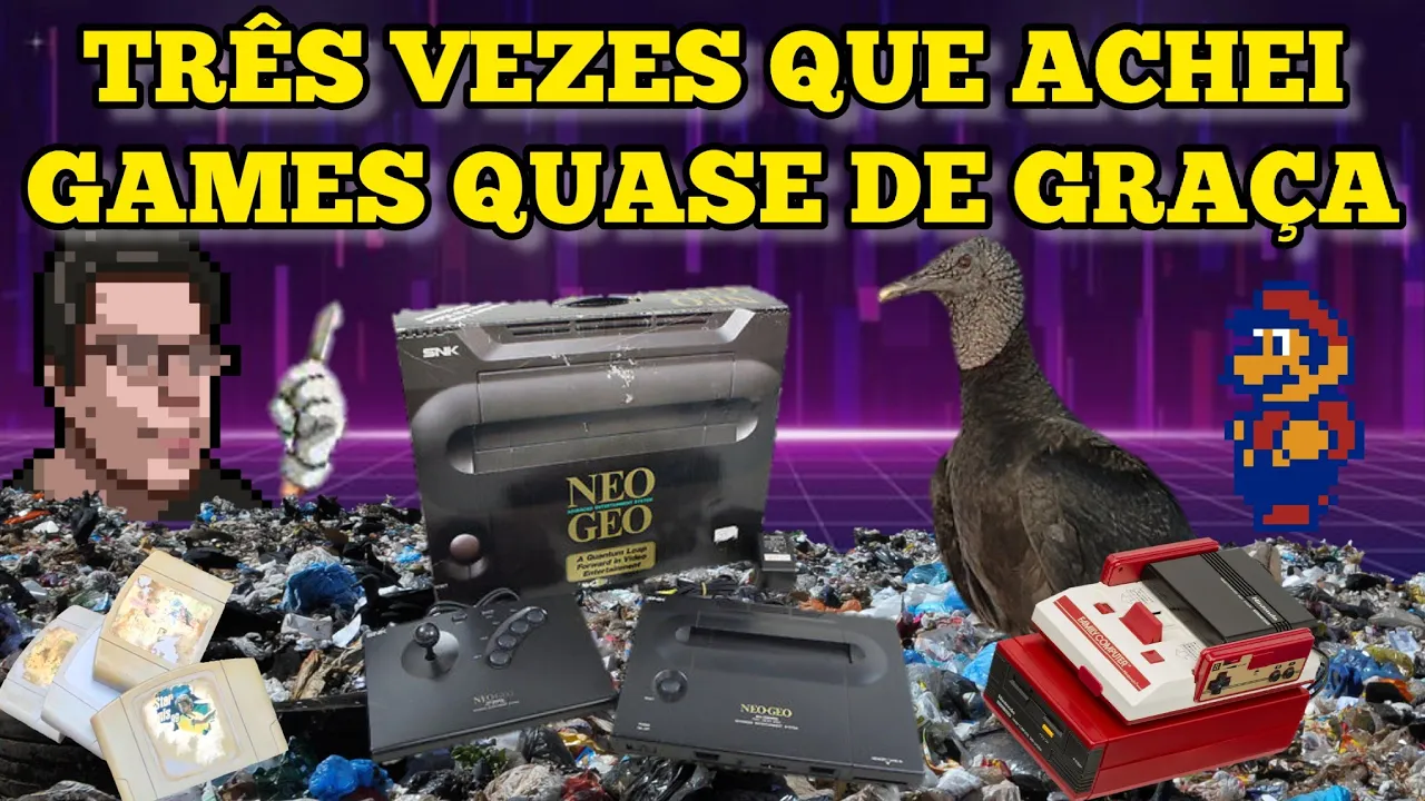 TRÊS VEZES QUE ACHEI GAMES QUASE DE GRAÇA !!