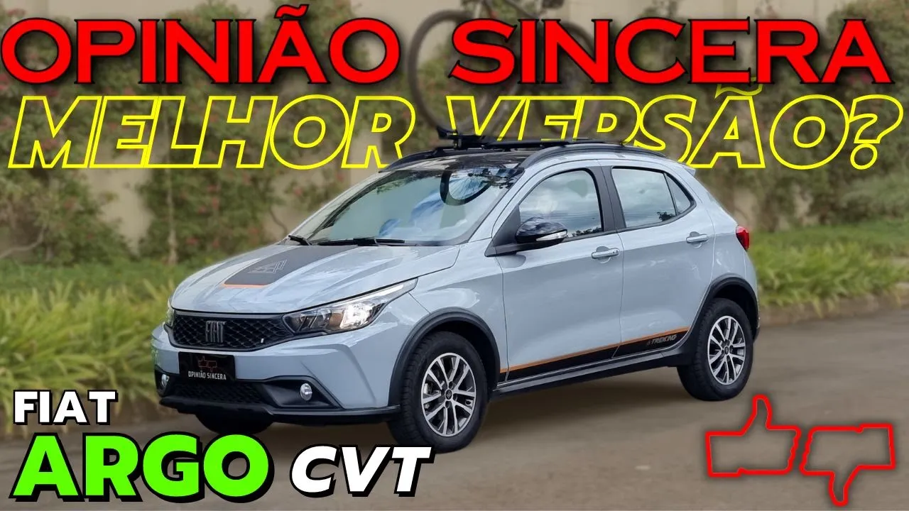 Fiat Argo CVT - automático mais BARATO do Brasil! Versão Trekking é a melhor? Preço, consumo. Vale?