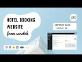 08 - Hotel Booking Website using PHP and MySQL Settings Page