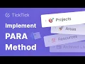 Download Lagu What Is the PARA Method \u0026 How to Use It with TickTick?