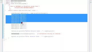 HOW TO REVERSE AN ARRAYLIST USING JAVA