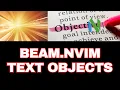 beam nvim remote text object operations with native search