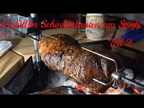 Download MP3 Gefüllter Schinkenbraten am Spieß in der Grill Kota - Der Grilljunky  479 b