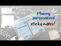 DIY personalized sticky note pad super easy