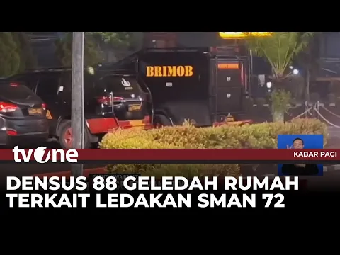 Tragedi Pengeboman SMAN 72, Densus 88 Geledah Rumah dan Amankan Seorang Anak
