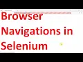 How to handle browser navigations Buttons close the browser in Selenium