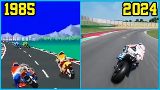 MOTORCYCLE RACING games evolution 1985 - 2024