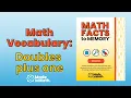 Math Vocabulary Doubles Plus One