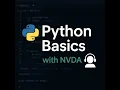 Variables Datatypes Part 1 Python for Blind - L02 Learn Programming with Screen Reader NVDA