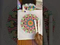 Live Digital detox routine Art for Mental Health Relax Colour With Me Wonder house mandal