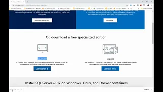 sql server 2017 developer edition install