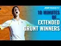 10 MINUTES OF Extended Grunt ATP Tennis Winners