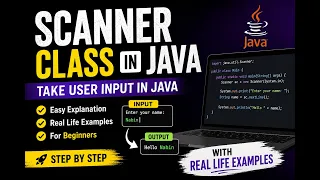 Scanner Class in Java Take User Input in Java Java for Beginners Ep 3
