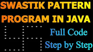 Swastik Pattern Program in Java Star Programs in Java Om Namah Shivaye Gayatri Mantra