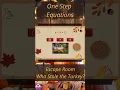 Thanksgiving Digital Escape Room One Step Equations Who Stole the Turkey