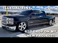 Slammed my 2015 Silverado Painted Windows