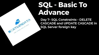 Day 7 - SQL from Basic To Advance