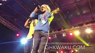 flowking performs with brother kunta kinte at vgma nominees jam in kumasi full performance 
