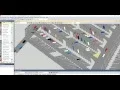 3D visualization of parking terminal model in traffic microsimulation software VISSIM