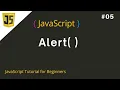 Alert in JavaScript How to set an alert in JavaScript