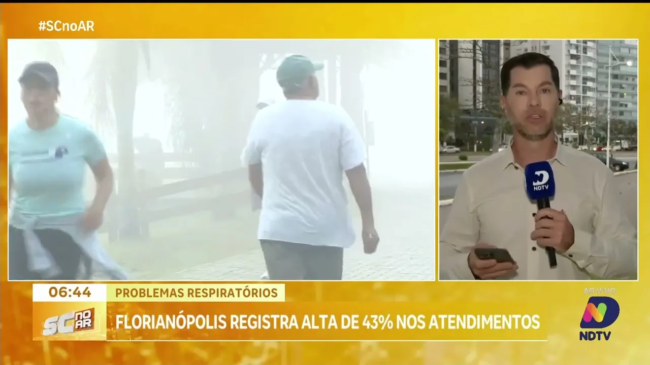 Poluição do ar aumenta em 43% os casos de problemas respiratórios em Florianópolis