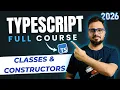 TypeScript Tutorial - Classes Constructors in TypeScript