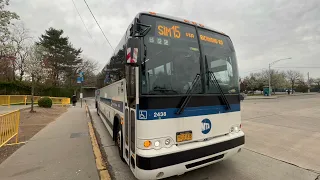 MTA Bus Onboard SIM15 Bus Route Downtown Loop - Eltingville Transit Center via Richmond Rd