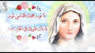 ترنيمة العذراء يا نور جميل قدامي نور 