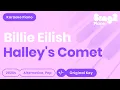 Download Lagu Billie Eilish - Halley's Comet (Piano Karaoke)