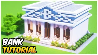 Minecraft How to Build a Bank Easy Minecraft Tutorial