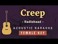 Download Lagu Creep - Radiohead [Acoustic Karaoke | Female Key]