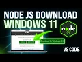 how to download node js in windows 11 vs code install setup step by step guide