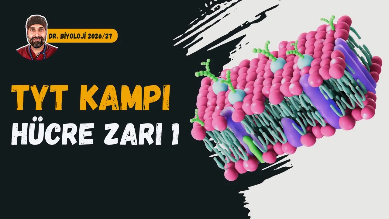 Hücre Zarında Madde Alışverişleri 1.Kısım | Dr. Biyoloji | Dönem 2026 - 2027