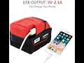 review of Milwaukee 18V M18 USB Charger Adapter outputs 5v or 12v