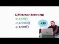 Session30 Difference between print println printf method in Java - Pashto