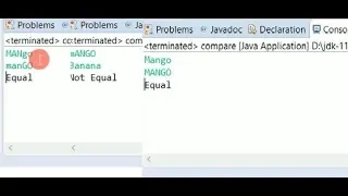Compare two String in JAVA Using equalsIgnoreCase method Subscribe