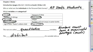 1 0 Categorical vs Quantitative Data