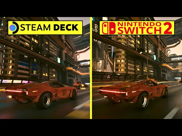 Cyberpunk 2077 Switch 2 vs Steam Deck Early Graphics Comparison