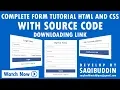 Complete Login Register Forgot Password Form with HTML and CSS