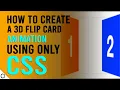 How to Create a Pure CSS 3D Flip Card Animation without JavaScript