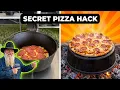 How to get a Pizza out of a camp oven