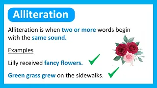 What is ALLITERATION Learn with Examples
