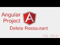 Angular project Delete Restaurant with API