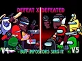 FNF Vs Impostor : Defeat X Defeated But Impostors sing it [V4 \u0026 V5] (FNF Mashup/Cover)