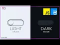 How To Make Website DARK MODE Dark Theme Website Design Using HTML CSS JS Desphixs